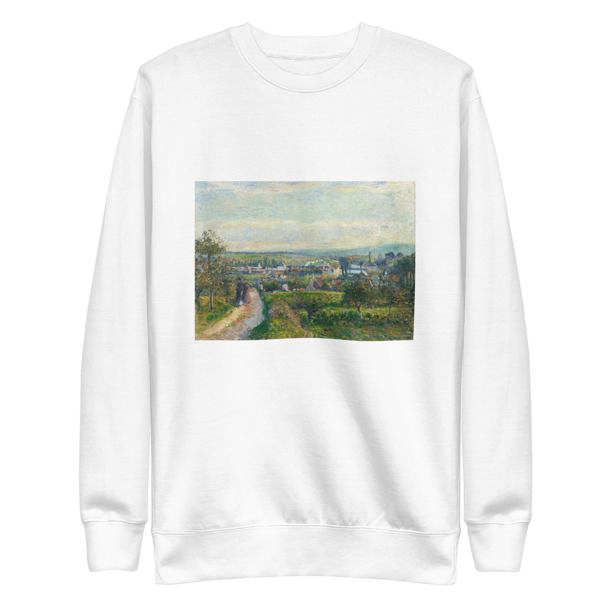 White Sweater View Of Saint-Ouen-L Aumone Signature