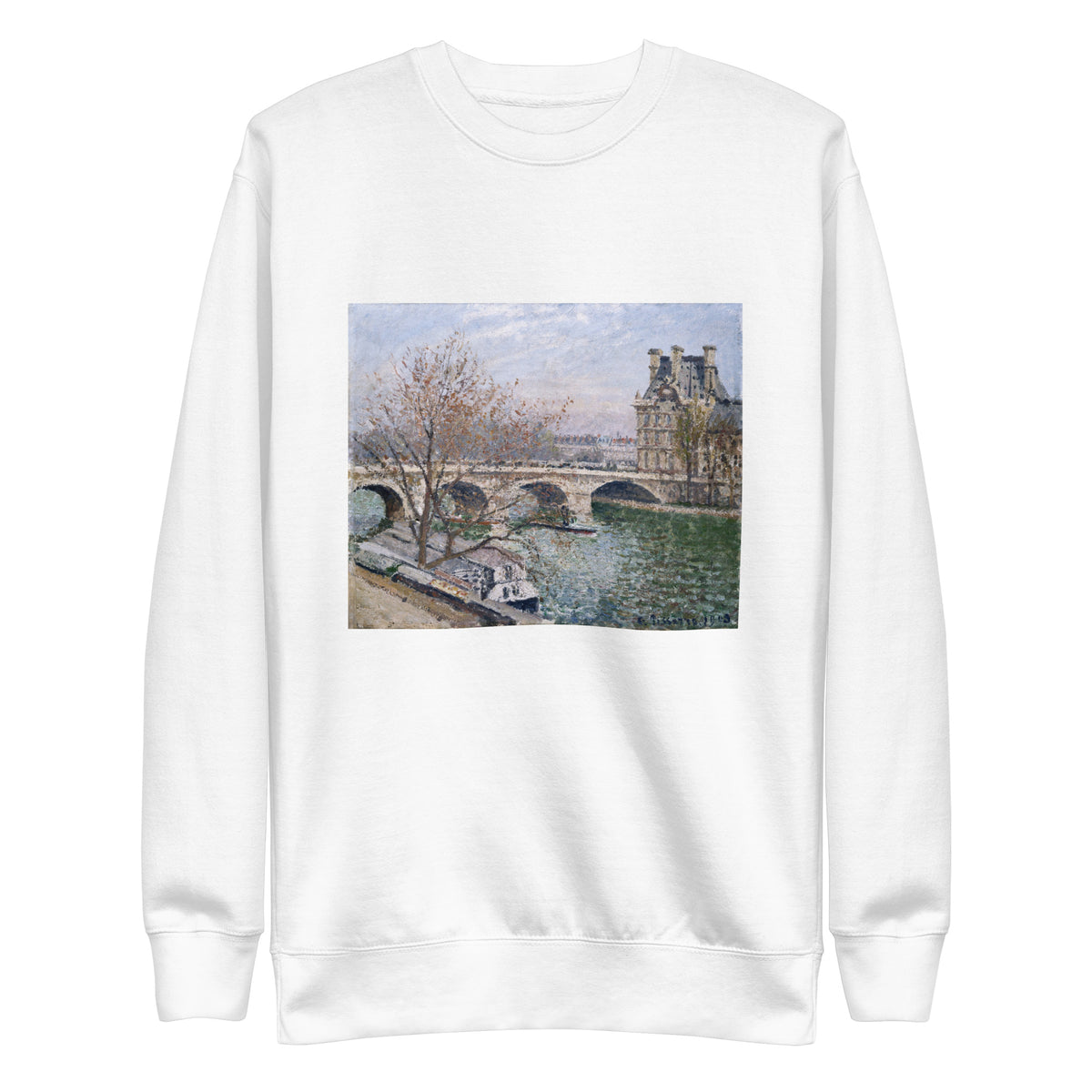 White Sweater The Pont Royal And The Pavillon De Flore Signature