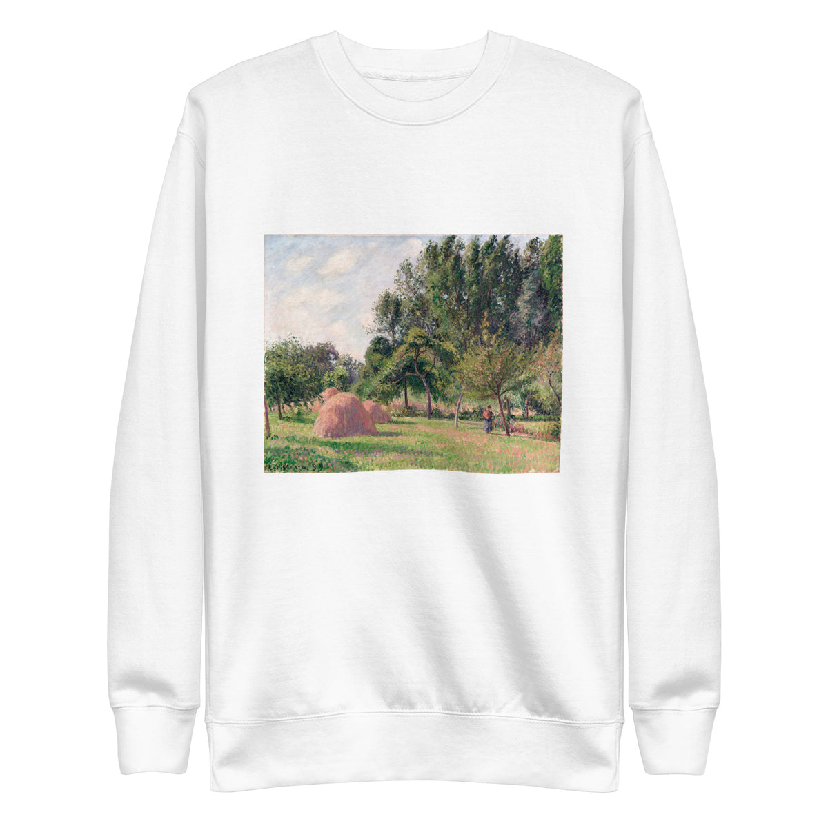 White Sweater Haystacks Morning Eragny Signature