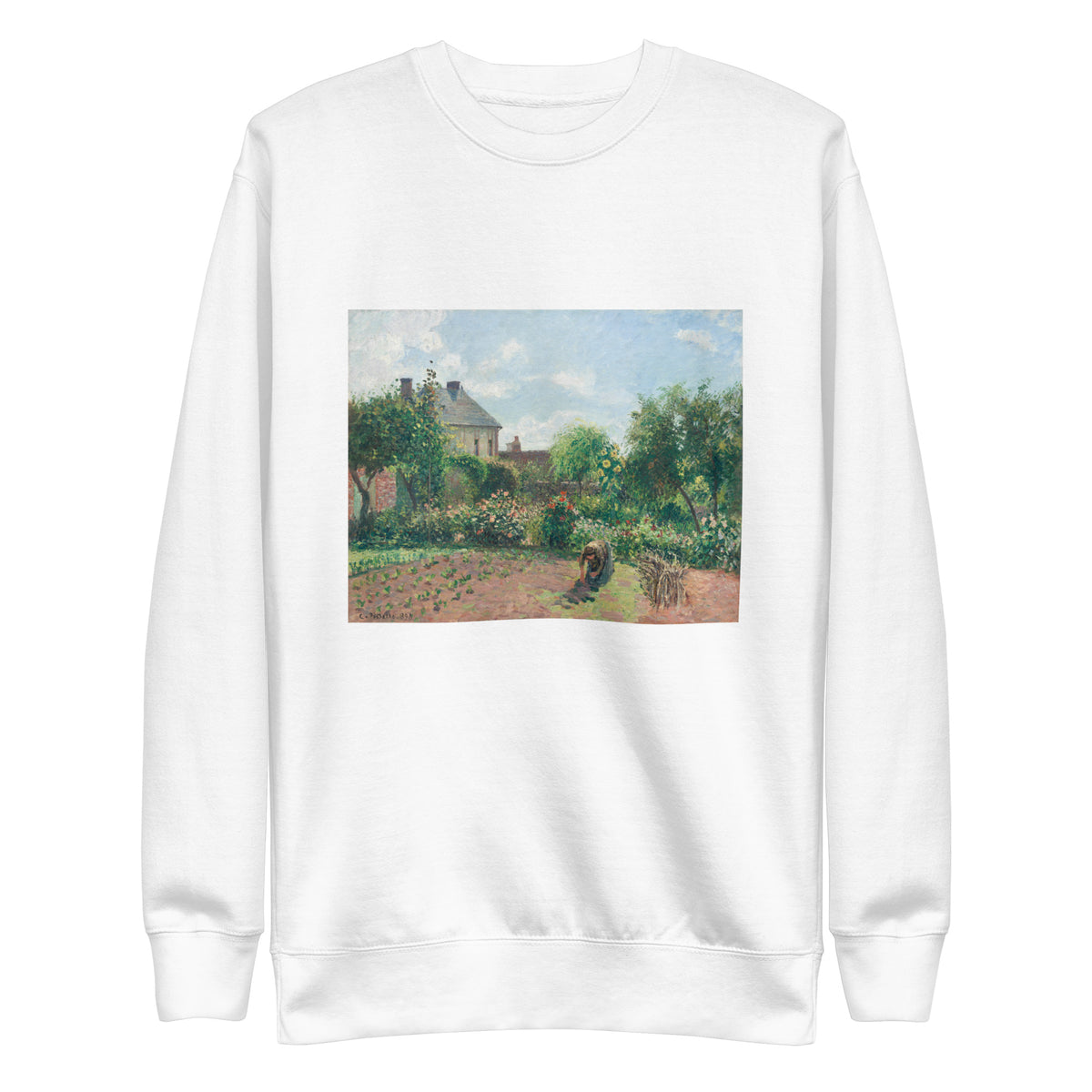 White Sweater The Artist Garden At Eragny Signature