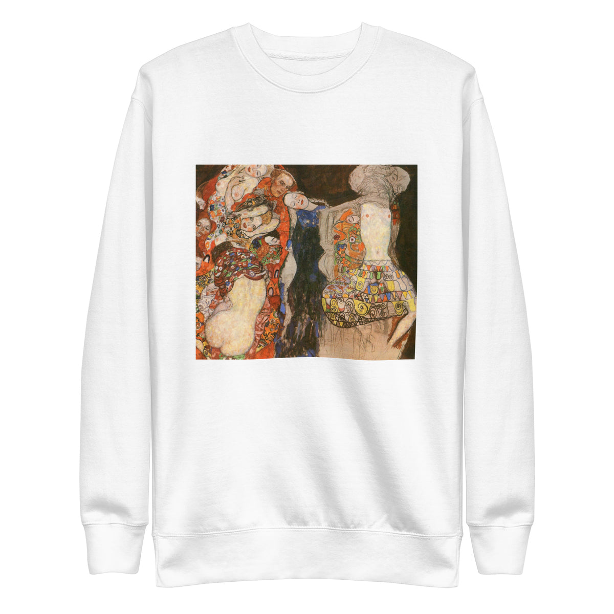 White Sweater Gustav Klimt The Bride Famous Painting Signature