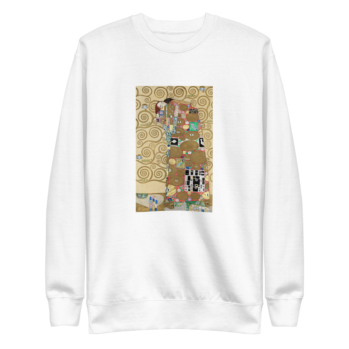 White Sweater Gustav Klimt Fulfillment Famous Painting Signature