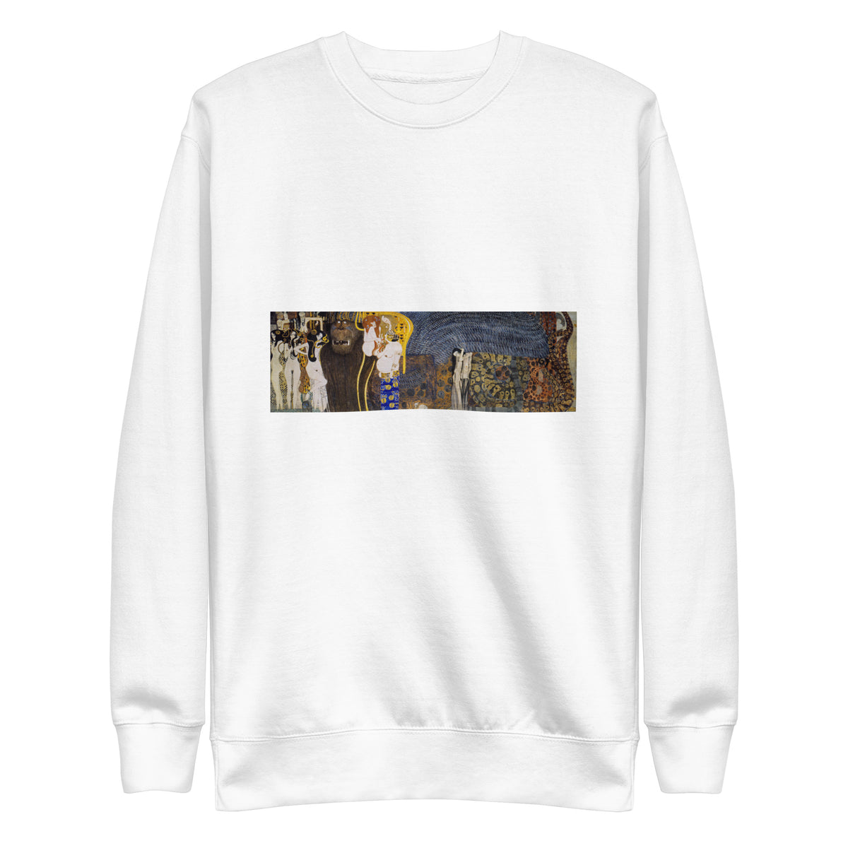 White Sweater Gustav Klimt The Hostile Powers Famous Painting Signature