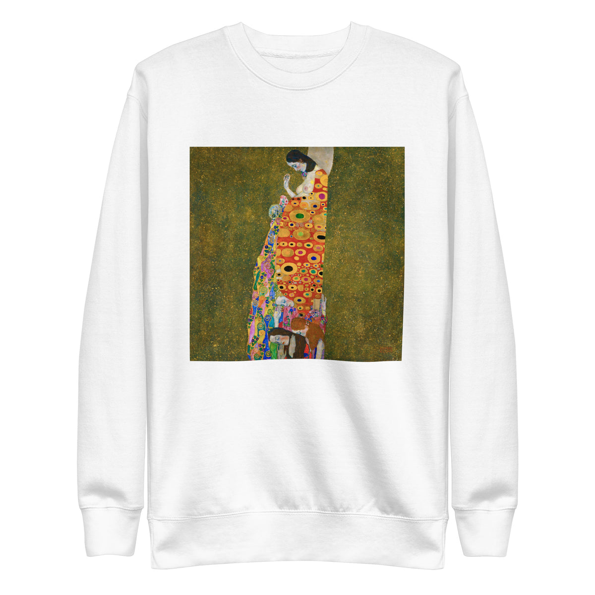 White Sweater Gustav Klimt Hope II Famous Painting Signature