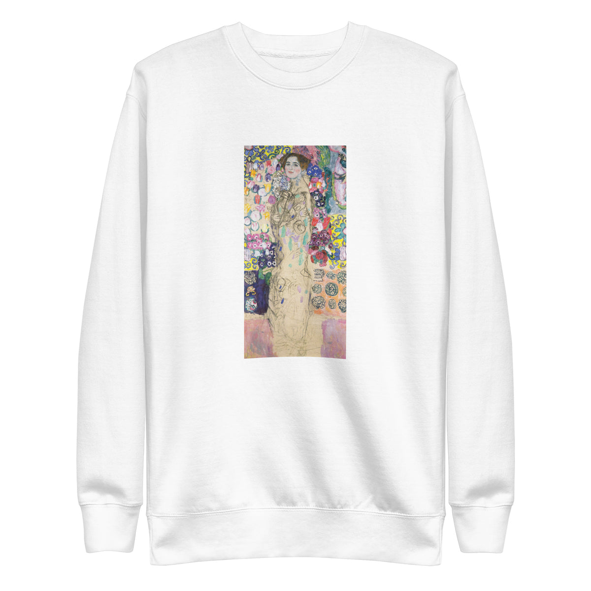 White Sweater Gustav Klimt Portrait Of Maria Munk Famous Painting Signature