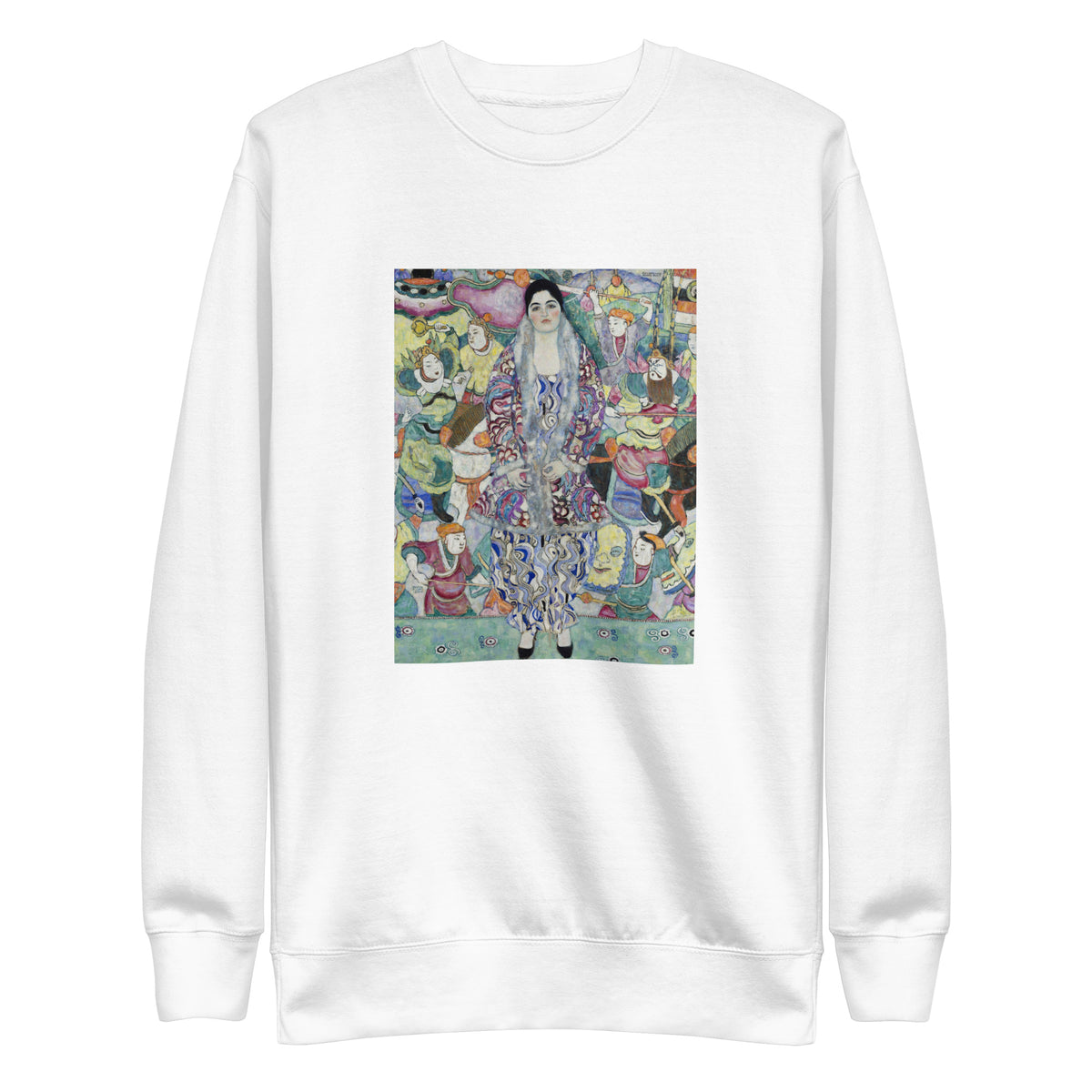 White Sweater Gustav Klimt Portrait Of Friederike Maria Beer Famous Painting Signature